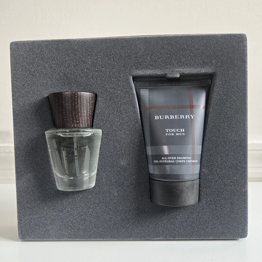 New Burberry Touch 2 Piece Gift Set: 50ml EDT Spray + 200ml All Over Shampoo NIB